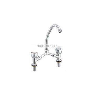 bridge type double hole basin mixer (ZQ5309-11)