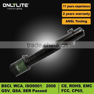 Cre* 10 w Powerful Aluminum Flashlight and torch for D dry battery