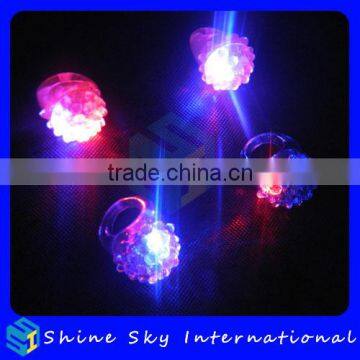 Light up Flashing Ring Promotional Gifts Soft Strawberry Multicolors Flashing Ring
