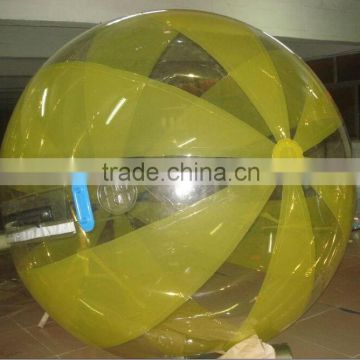 Best quality yellow and transparent walk on water balls for sale