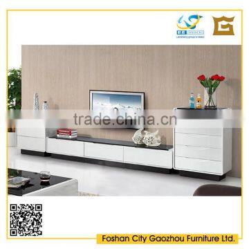 2016 new model wooden tv cabinet with drawers in living room