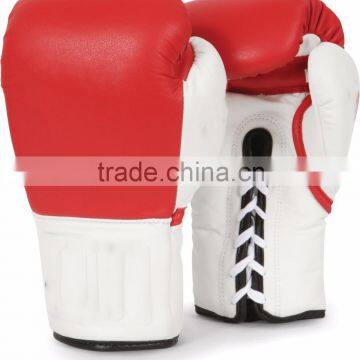 Sports Professional Velcro Enclosing Cow Leather Boxing Gloves