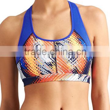 Woman Jogging Wear Printed Bra Top Trendy Gym Bralette