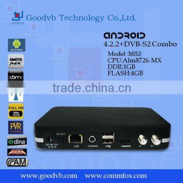 dvb-s2 receiver android biss cccam xbmc AML8726 Dual-core