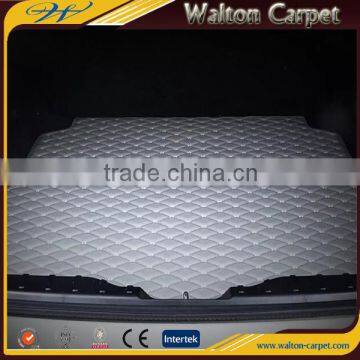 Rhombic non slip 3D high quality interior accessories leather trunk mat