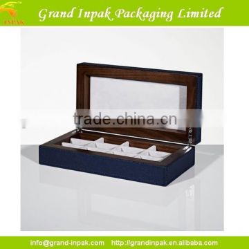 TRANSPARENT WOODEN CUFFLINK DISPLAY GIFT BOX