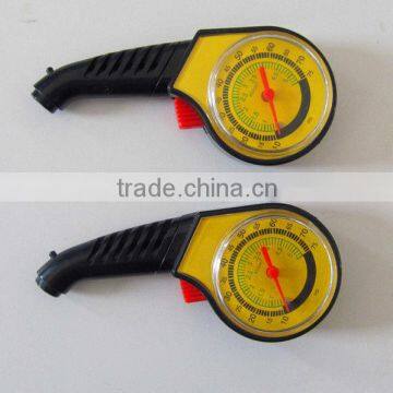 YD-1102 yellow and black ABS dial pressure gauge , economic Type
