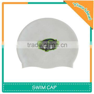 Promotional Printing Silicone Ear Adult Funny Swim Caps