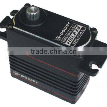 Hotsale HBL838 RC digital brushless motor servo/high voltage titanium gear servo/servo