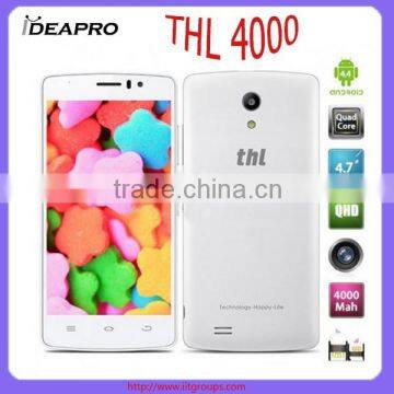 In Stock THL 4000 4.7" IPS qHD Android 4.4 MTK6582M Quad Core 3G Unlocked Mobile Cell Phone 5MP CAM 1GB RAM 8GB ROM OTG WCDMA