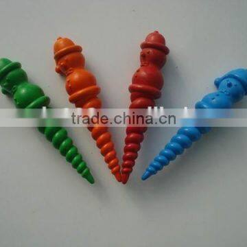 mini 3D christmas gift snowman crayon