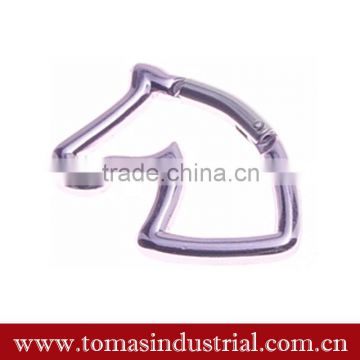 nice horse head shape titanium carabiner wholesle