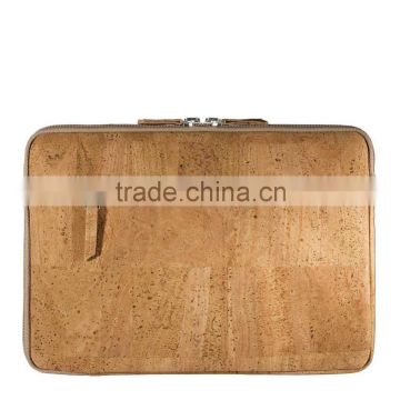 Boshiho natural cork vegetable tanned leather laptop bag