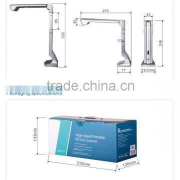 A3 auto portable book scanner--S600--with high performance camera