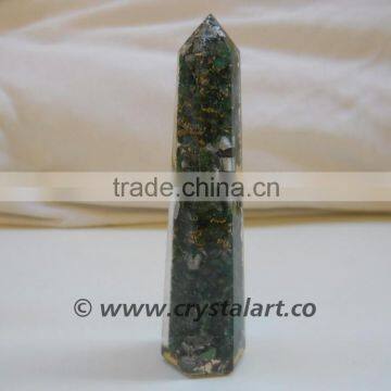 GREEN AVENTURINE ORGONE OBELISK