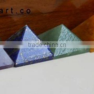 Seven Chakra Gemstone Pyramid