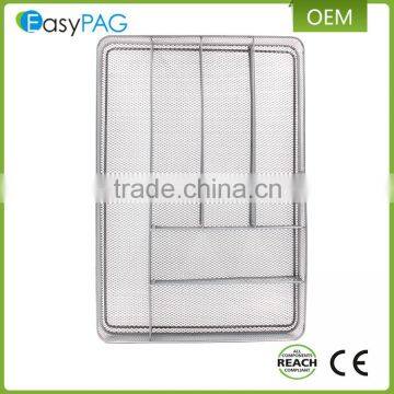 Wholesale Cheap Price Top Quality Metal Wire Mesh 6 Gird Kitchen Cutlery Tray photo-5