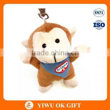 Promotion gift mini monkey plush toy, plush animal monkey toy