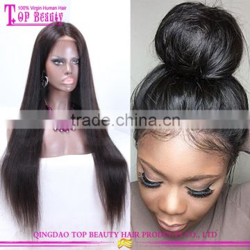 New design 150% density Glueless full lace wigs 100% indian remy human hair 26 inch human hair wig