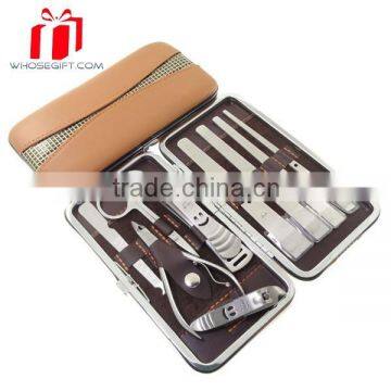 Professional Stainless Steel Manicure Pedicure 10 Piece Kit / Set