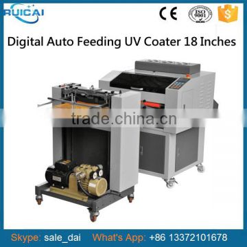 Multi-rollers Automatic Feeding UV Coating Machine with Auto Feeder Device