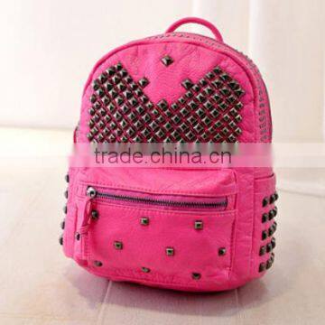 Iterm No.: JM8021/8021S Punky Hot-sell StyPU Leather School Bag/ Fashion Backpack