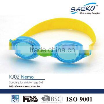 CE Certificated Junior/Kid Children Cartoon Color Design Swimming Goggles