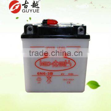 6v 6ah rechargeable motorcycle battery/the storage battery