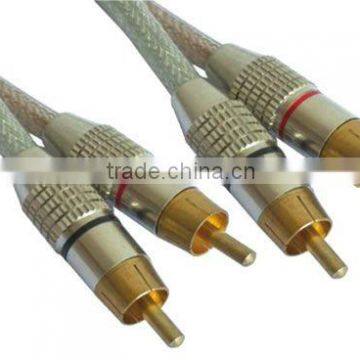 2 RCA to RCA cable high quality AV Cable