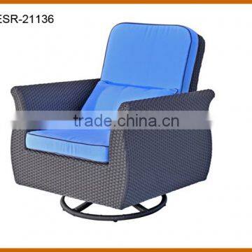 Classic Rattan Single Swivel Chair Outdoor Indoor Wicker Furniture