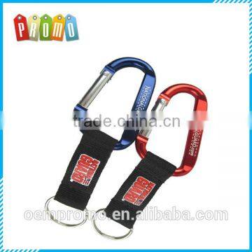 Promotional Custom Printed Carabiner Short lanyard for gift