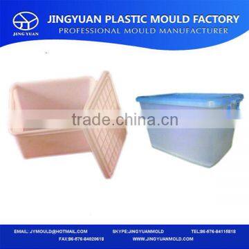 Custom EU injection rectangular transparent storage box mold manufacturer