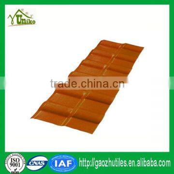 tinted anti-ultraviolet asa coated popular palm synthetic roof tile for house