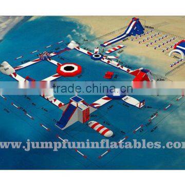 Large Water Park Inflatable Floating Park,adults Aqua Sports Inflatable Park on Sea