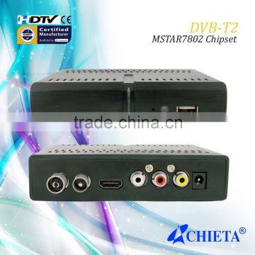 Mini Smart Design DVB-T2 Terrestrial Multi TV Receiver With HD Output