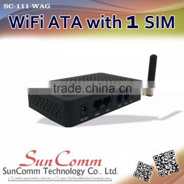 SC-111-WAG support up to 8 SIP A/C WiFi hotspot built-in WiFi VoIP ATA Gateway