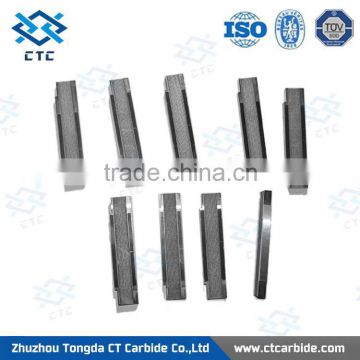 Factory supply tungsten carbide rectangular bar/strip cutter/cemented carbide square strip for cutting