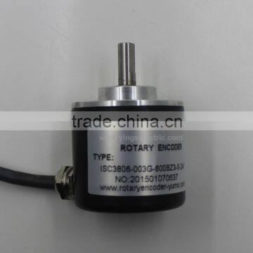 YUMO ISC3806 600PPR 5V CNC System Solid Shaft Encoder Optical Price Incremental Rotary Encoder photo-3