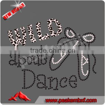 Zebra Leopard Heat Transfer Vinyl Wild About Dance Hotfix Motif Design for Clothing