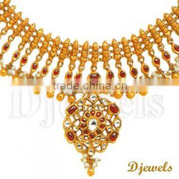 22K Kundan Necklaces, Jaipur kundan Necklaces, Kundan Jewelry