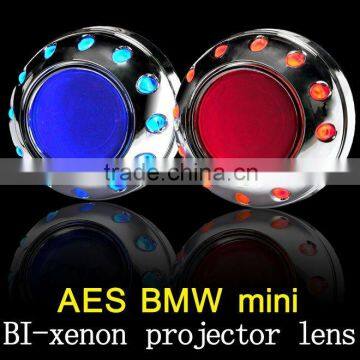 Brand new LED Mini projector lens bi-xenon 12v bulb,35w hid bulb