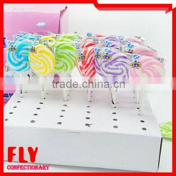 15g Round swirl rainbow lollipop