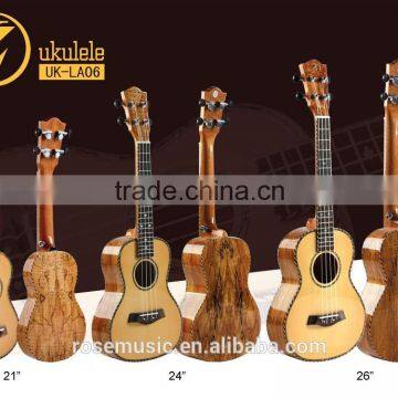 Solid Spruce Soprano Ukulele of High Quality From China Factory(UK-LA06-21)
