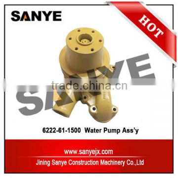 Genuine Loader Spare Parts 6222-61-1500 Water Pump Ass'y for WA380-3 Engine Water Pump Parts