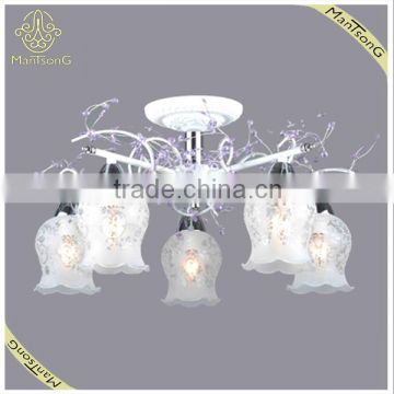 Best Selling Glass Lighting Fixture Crystal Ceiling Lamp Interior Decorative E14/60W