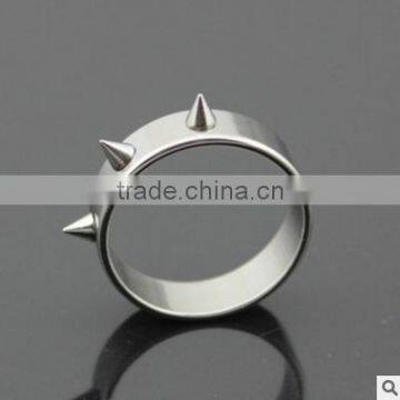 Stainless steel punk protect female stab rivet riings