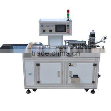 Radial component lead cutting and tape reel packing machine