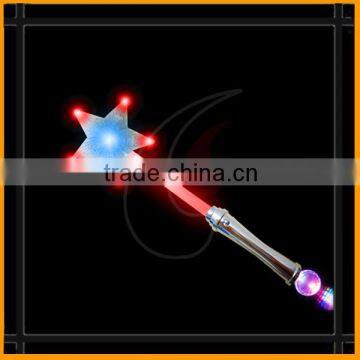 Metallic star galaxy ball flashing stick