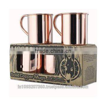 Copper coffee mugs