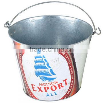 OEM metal ice bucket/promitional ice bucket custom logo color /various material